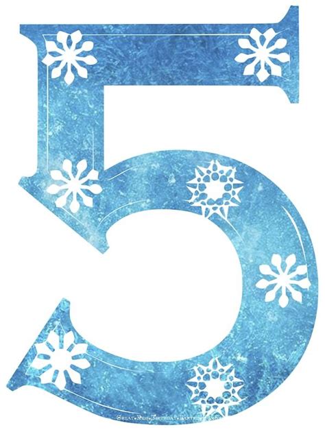 Frozen Numero 5 Png Frozen png files frozen font frozen pictures birthday frozen svg transparent ...