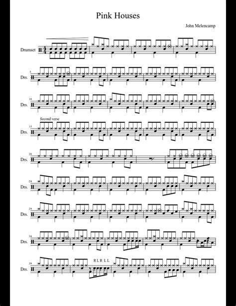 Pink Houses sheet music for Percussion download free in PDF or MIDI