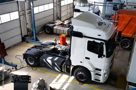 Truck repair service Stock Photo | Adobe Stock