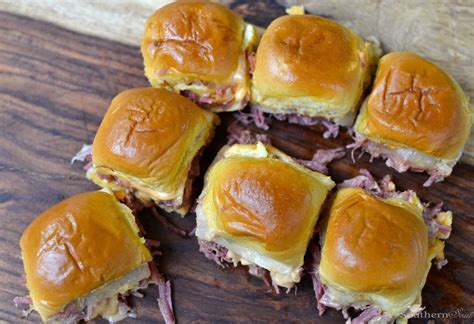 Slow Cooker Corned Beef Reuben Sliders - A Southern Soul