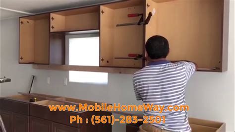 Installing Kitchen Cabinets Into Your Mobile Home You