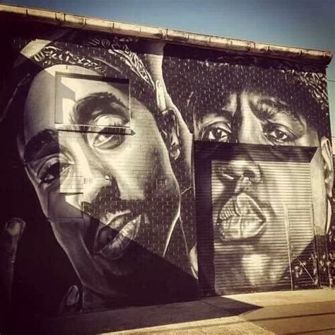 2pac & biggie | Street art banksy, Street art graffiti, Street art