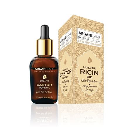 Ulei de ricin organic 3 in 1, Castor Oil, Arganicare, 30 ml - mezoni.ro