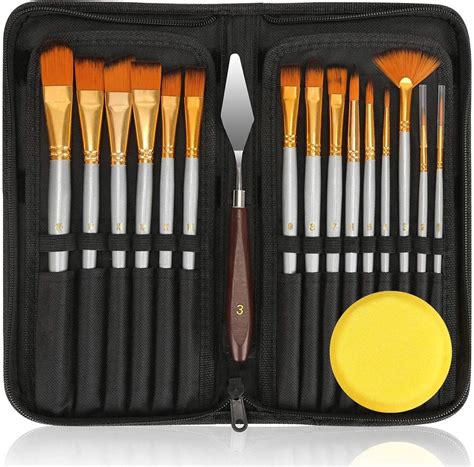 Buy 18Pack Oil Paint Brushes Sets Professional Artist Acrylic Brush ...