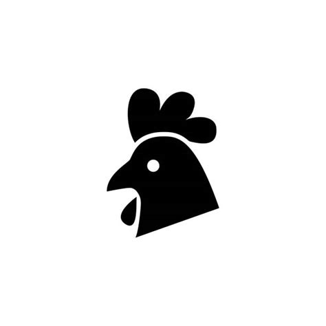 Silhouette Of Chicken Head Stock Photos, Pictures & Royalty-Free Images ...