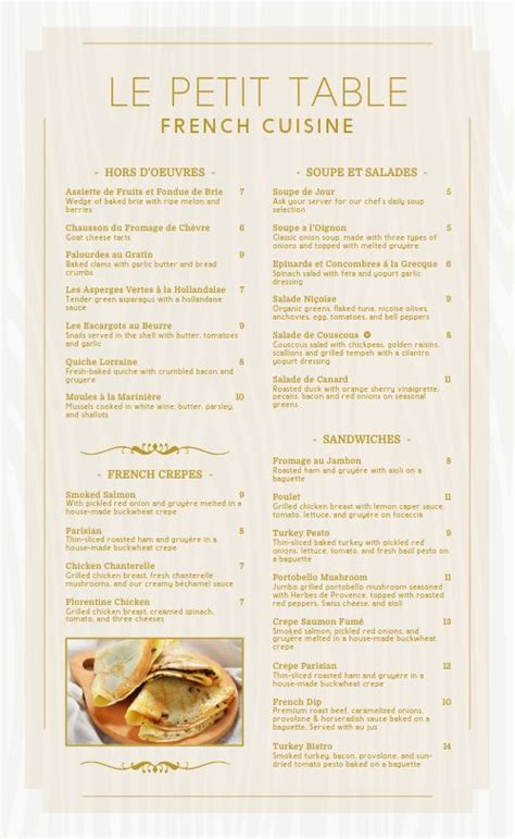French Fine Dining Menu Design Template by MustHaveMenus