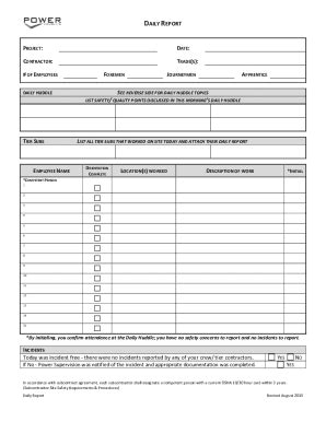 65+ Free Editable Construction Report Templates in MS Word [DOC] | pdfFiller