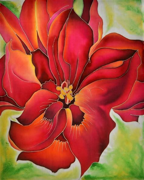 Pin by Cindy Lantrip on Silk painting flowers | Silk painting workshop, Flower painting, Silk art