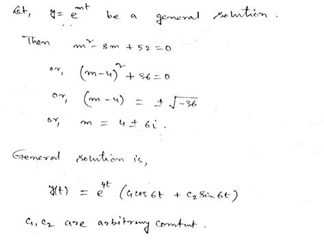 [Solved] The auxiliary equation for the given differential equation has... | Course Hero