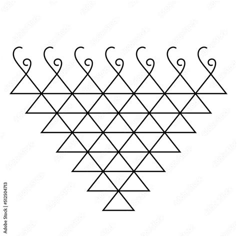 Saraswati Yantra, Saraswati symbol vector Happy Dussehra, Vijayadashmi, Sacred symbol Stock ...