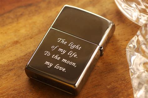 Black Engraved Zippo© Lighter, Official Ebony Zippo©, Personalized High Polish Black Lighter ...