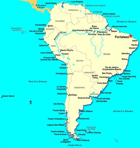 Map of Fortaleza - TravelsMaps.Com