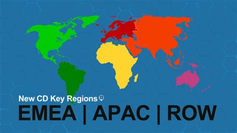 New CD Key Regions: EMEA, APAC, and RoW - AllKeyShop.com