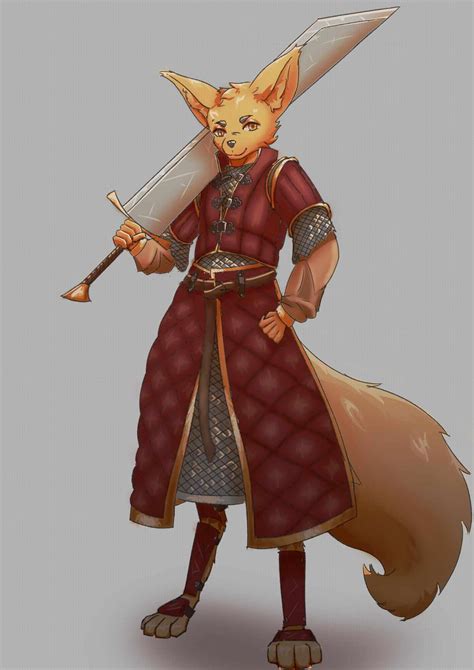 Kai, my fennec fox fursona. Art by the talented u/davidos42. : r/furry