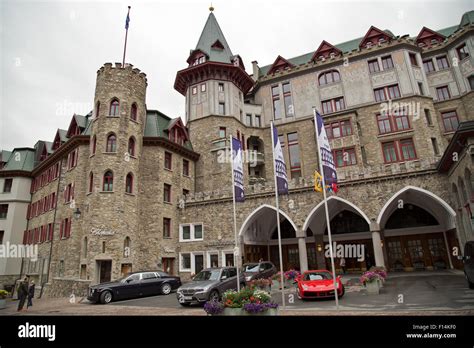 Badrutt's palace Hotel in St Moritz Switzerland on a dull summer day Stock Photo - Alamy