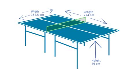 Ping Pong Table Dimensions | What is the Size of Table Tennis Table?