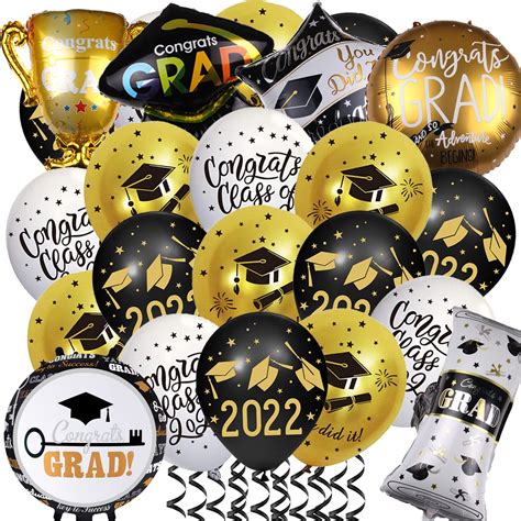 Buy 2023 Graduation Party Supplies Balloons Decorations, Class of 2023 Congrats Grad Balloons ...