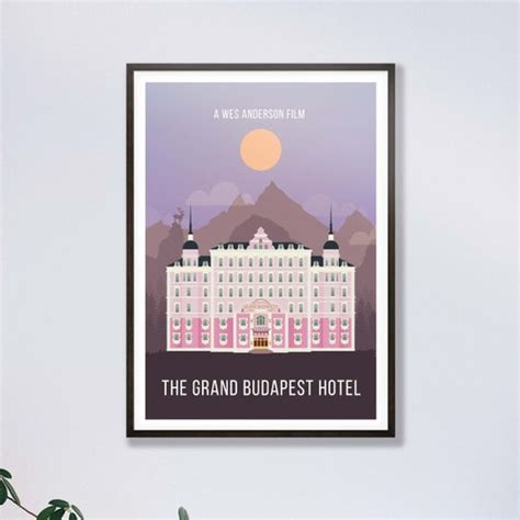 Wes Anderson Poster Grand Budapest Hotel Print Movie - Etsy