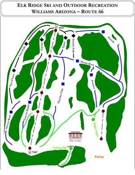 Elk Ridge Ski Trail Map, Free Download