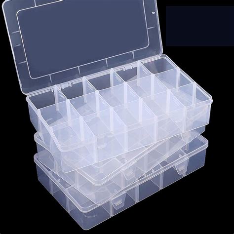 Buy SGHUO 3 Pack15 Grids Large Plastic Storage Box Organizer Box,15 ...