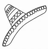 Sombrero Coloring Page sketch template