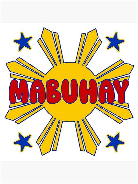 "Mabuhay" Poster for Sale by mrtraz | Redbubble