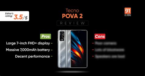 Tecno Pova 2 Review - Pros and cons, Verdict | 91Mobiles