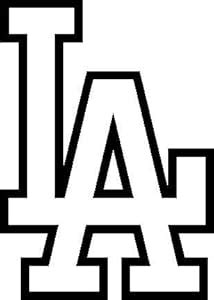 Amazon.com: LOS ANGELES DODGERS LA OUTLINE MLB TEAM WHITE VINYL DECAL STICKER: Automotive