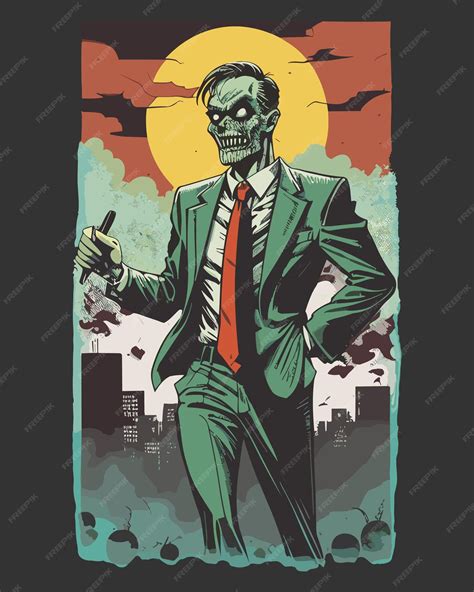 Premium Vector | Zombie boss