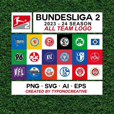 Bundesliga 2 2023 24 Team Logo complete PSD/ PNG / Ai / Svg / EPS ...