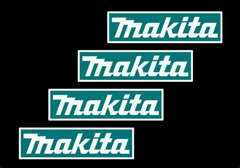 4 Makita tools sponsor stickers red motorsport van toolbox workshop car decals B - Add FX