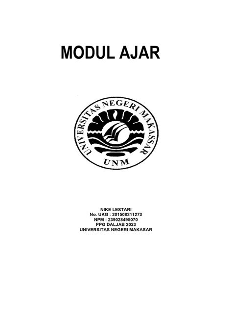 Cover Modul Ajar | PDF