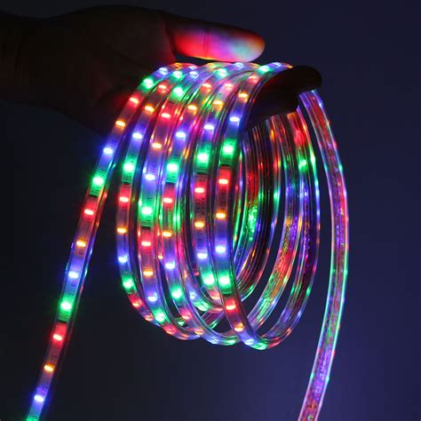 5M/10M SMD3014 Flexible LED strip light IP67 Waterproof Ribbon lighting with Power Plug Outdoor ...