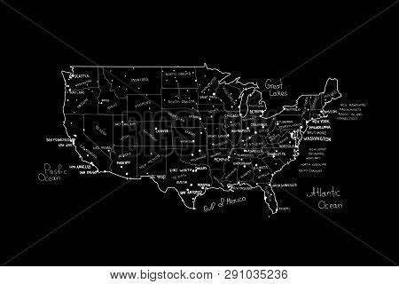 Vector Map United Vector & Photo (Free Trial) | Bigstock