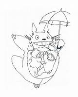 Printable Totoro Image coloring Page  Download Print Or Color Online sketch template