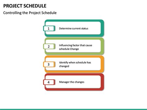 Project Schedule PowerPoint Template | Project management templates, Powerpoint templates, Projects