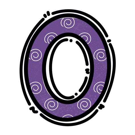 O alphabet letter png, purple color cute design 16716882 PNG