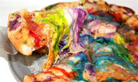 Rainbow Pizza Recipes : Cheese Pizza Dish