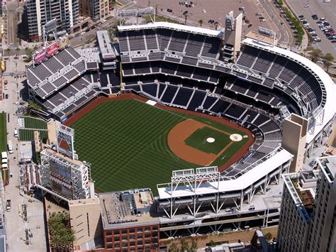 Free Images : architecture, structure, seating, city, urban, california, aerial view, baseball ...