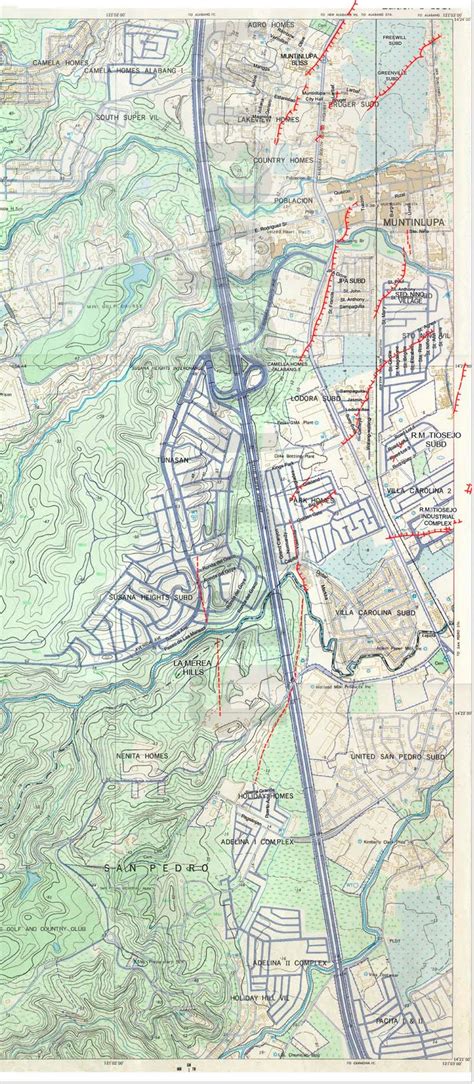 Filipino Bum: Muntinlupa Map West Valley Fault Line