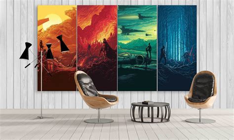 Colourful Star Wars Canvas Prints from Awake Forces | panelwallart.com | Cool wall art, Star ...
