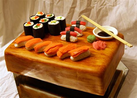 Sushi Cake - CakeCentral.com