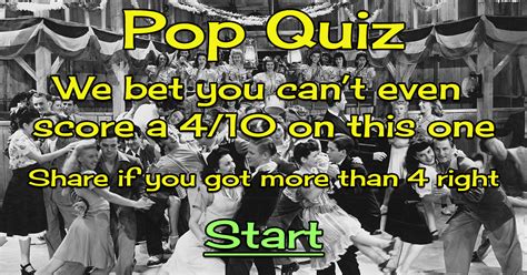 Pop Quiz about Music