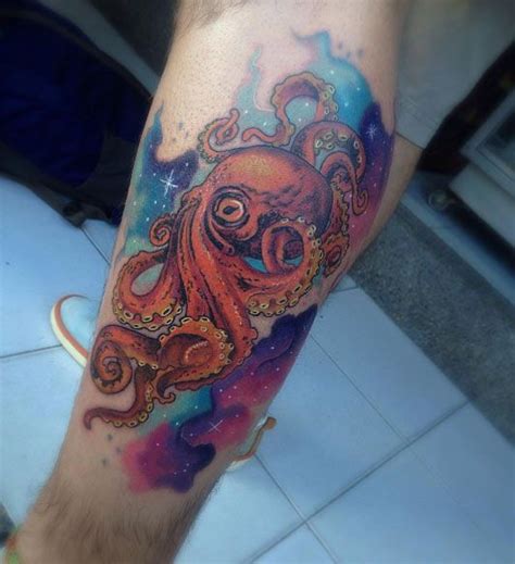 Animal Tattoo Designs - Watercolor Octopus Tattoo by Madhouse Tattoo ...