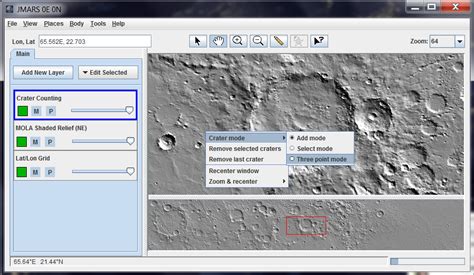 Crater Counting Layer | JMARS - Java Mission-planning and Analysis for Remote Sensing