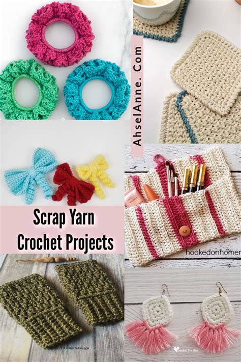 Scrap Yarn Crochet Projects - Left Over Yarn Projects - Ahsel Anne