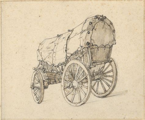 Covered Wagon Sketch at PaintingValley.com | Explore collection of Covered Wagon Sketch