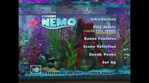 Finding nemo 2003 dvd menu disc 2 - YouTube