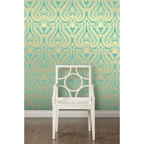 Teal and Gold Wallpaper - WallpaperSafari