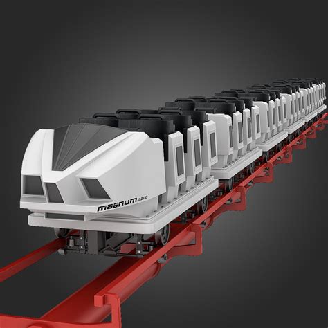 roller coaster train 3d model